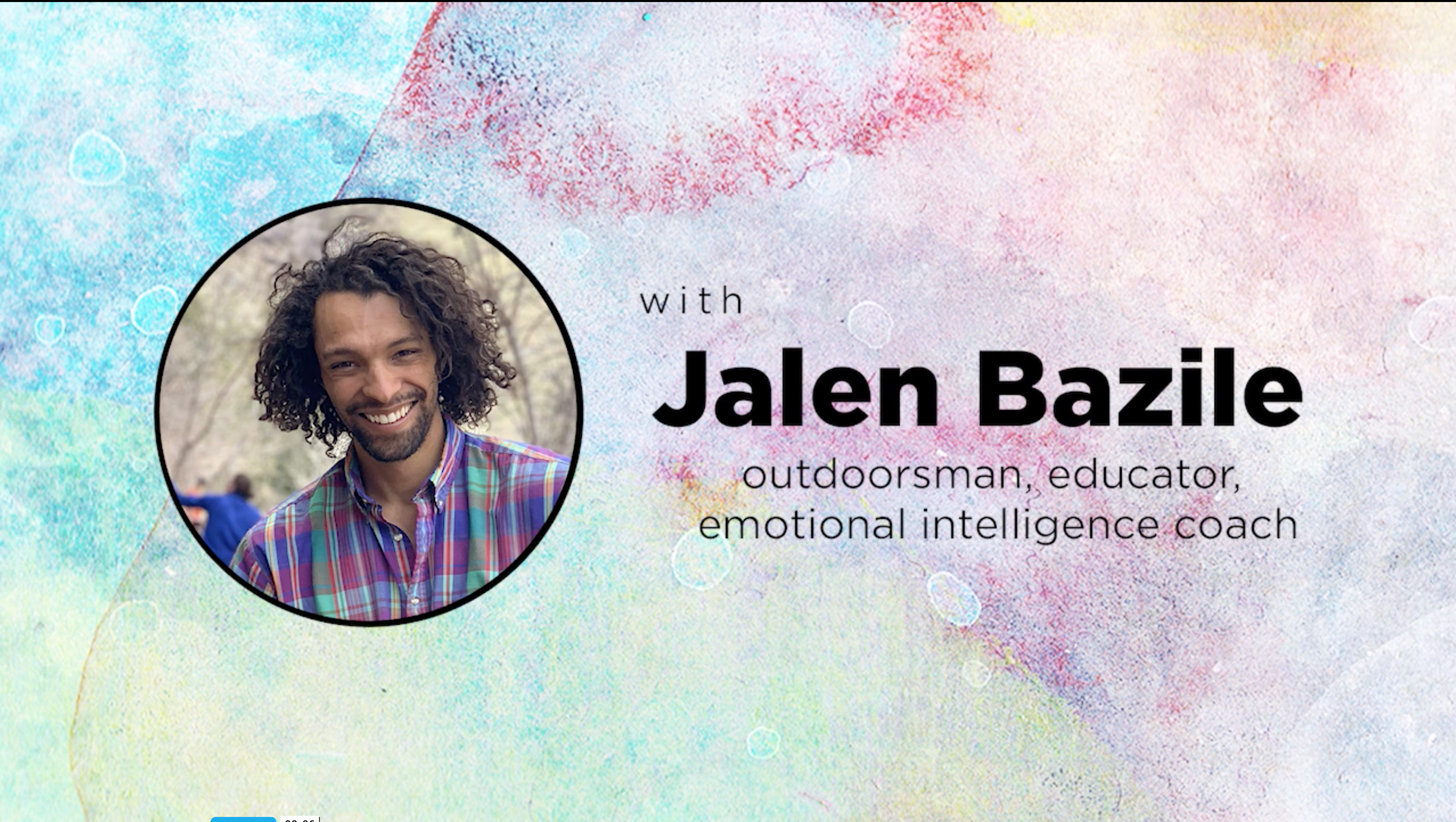 Jalen Bazile, Outdoorsman, educator, emotional intelligence coach | Moving Conversations Online with Kriste Peoples